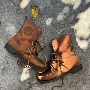 Polo by Ralph Lauren Brown Leather Ankle Boots